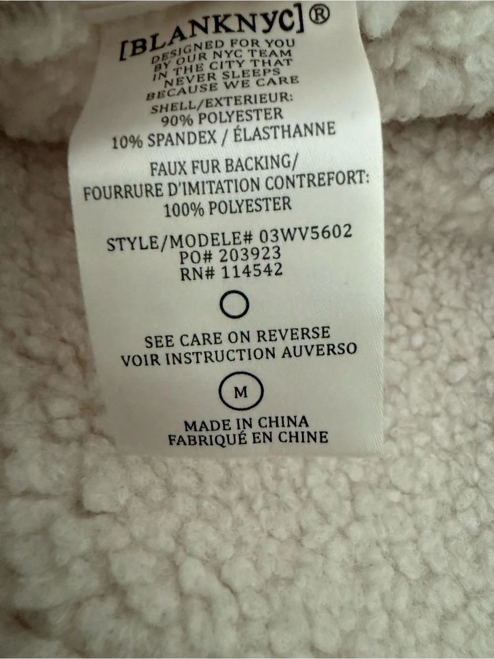 BLANKNYC Ahead of Curve Faux Suede Jacket size Medium